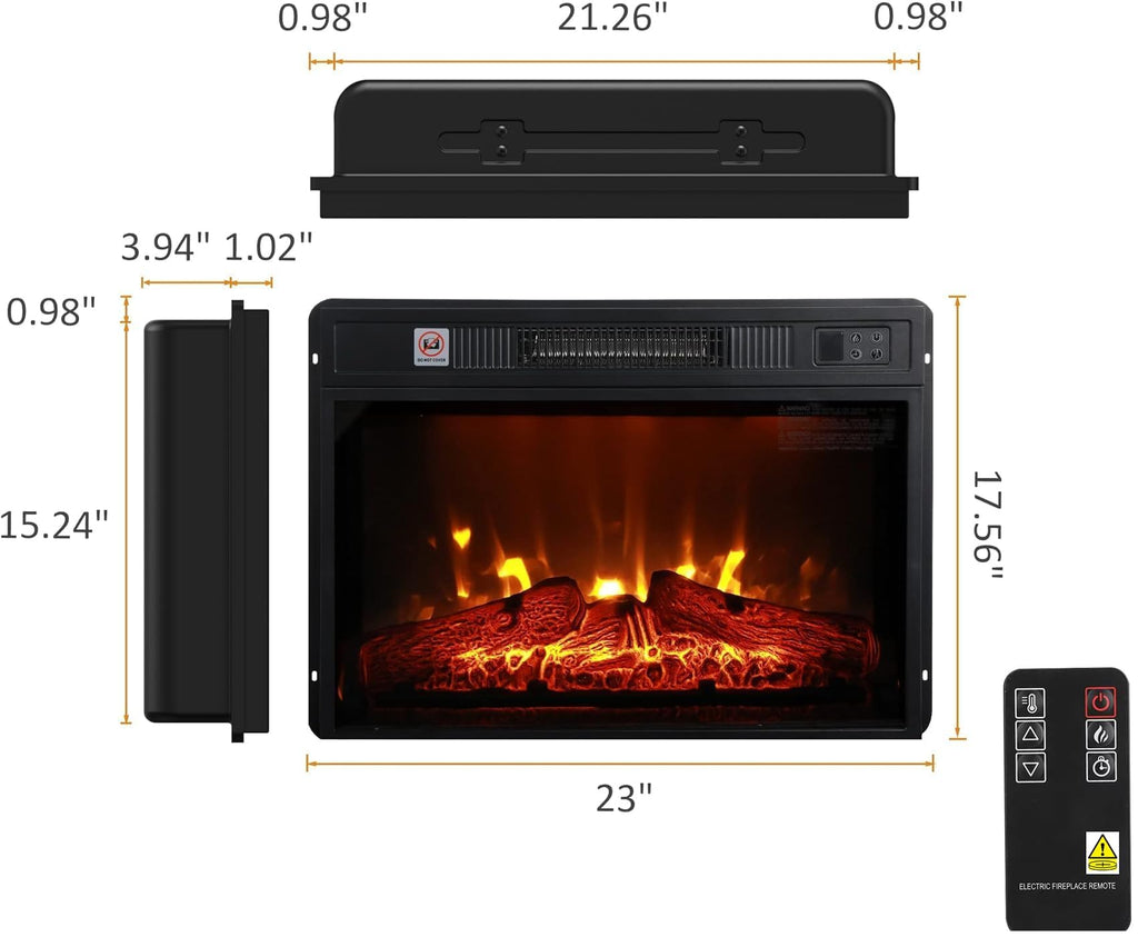 Naice 72" Electric Fireplace with Mantel and Cabinets, Fireplace TV Stand for Living Room Bedroom, Stacked Stone Surround and Remote Control 3D Realistic Flame