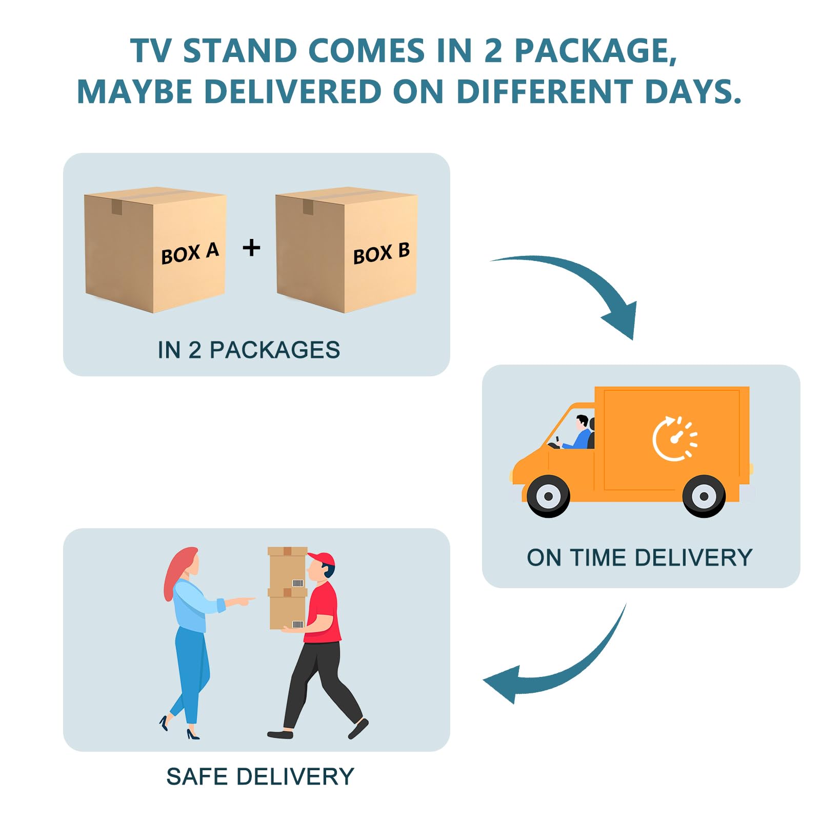 Naice TV Stand for 80 Inch TVs, LED Entertainment Center with Power Outlet, Farmhouse TV Stand w/Drawers & Sliding Barn Door, Media Console with Storage Cabinets for Living Room, White&Brown