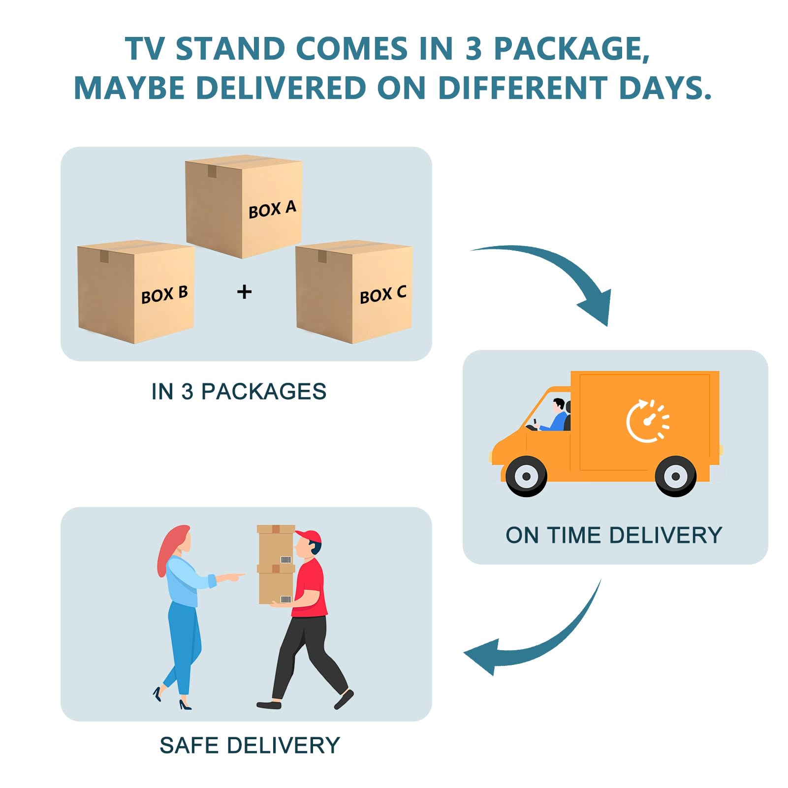 Naice TV Stand for 80 Inch TVs, LED Entertainment Center with Power Outlet, Farmhouse TV Stand w/Drawers & Sliding Barn Door, Media Console with Storage Cabinets for Living Room, White&Brown