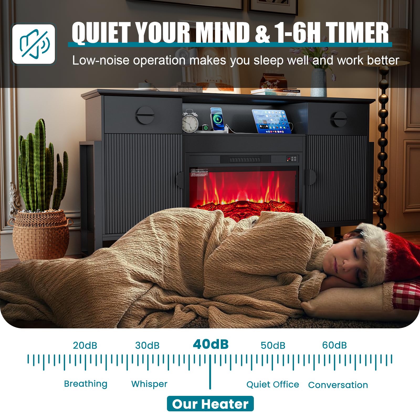 Naice TV Stand for 80 Inch TVs, LED Entertainment Center with Power Outlet, Farmhouse TV Stand w/Drawers & Sliding Barn Door, Media Console with Storage Cabinets for Living Room, White&Brown